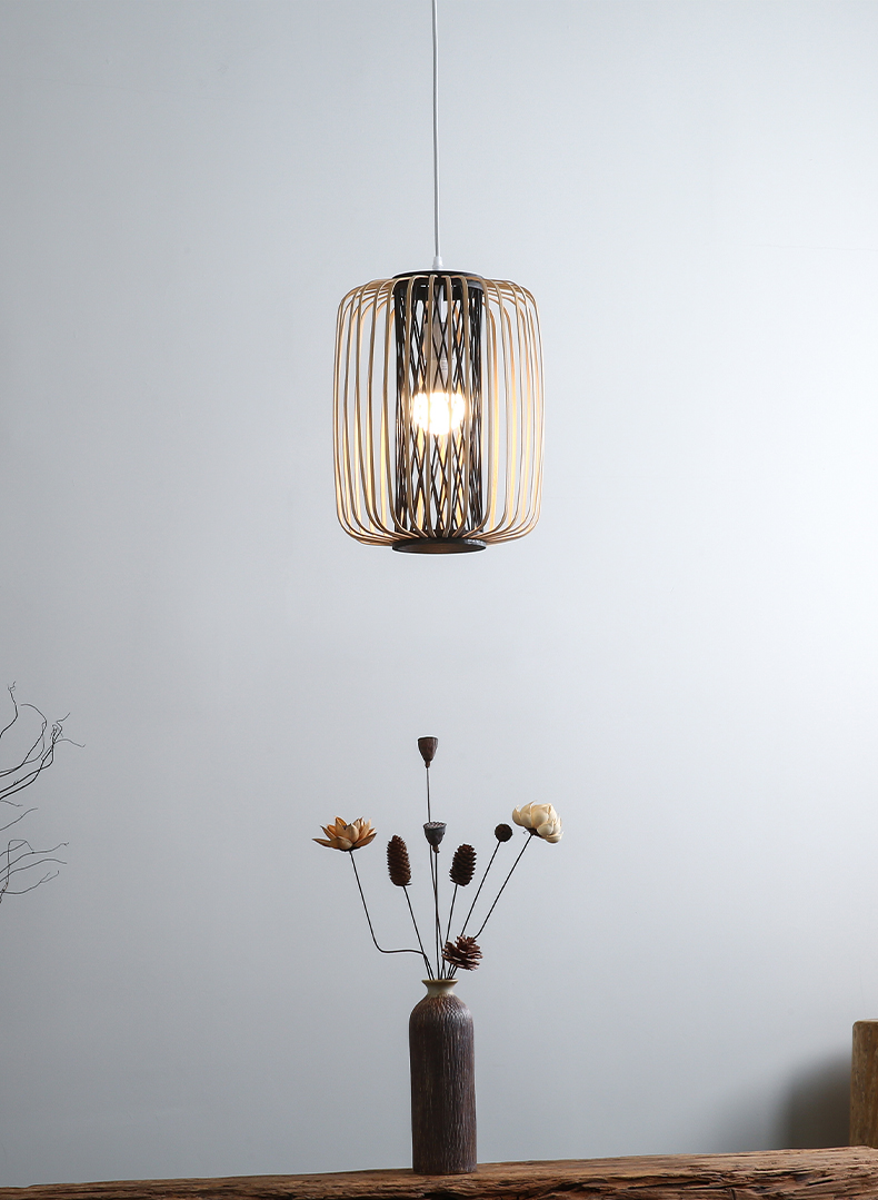 Onyx Natural Lantern Bamboo Pendant Light