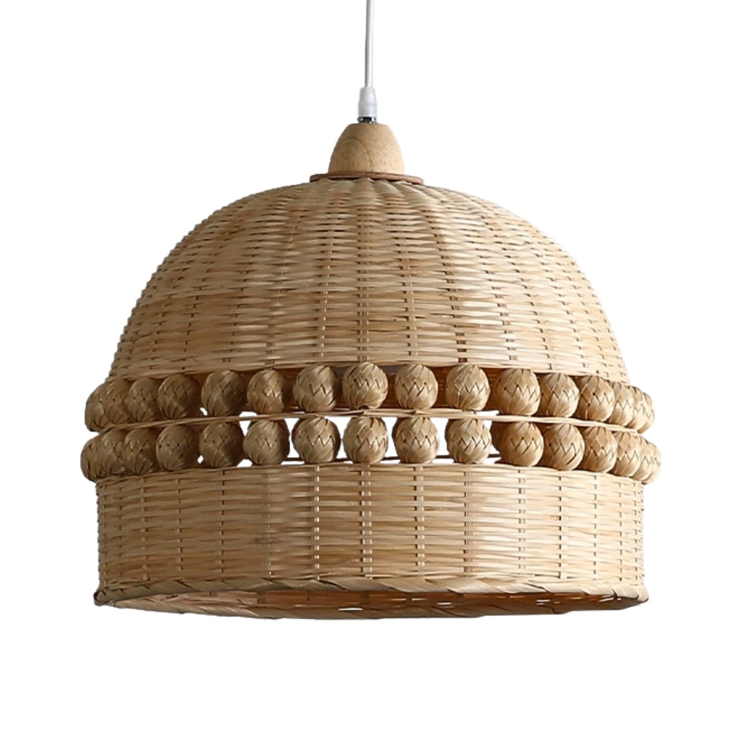 Gaudio Dome Wicker Bamboo Pendant Light