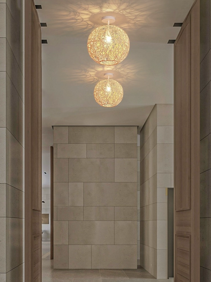 Sucada Round Rattan Ceiling Light