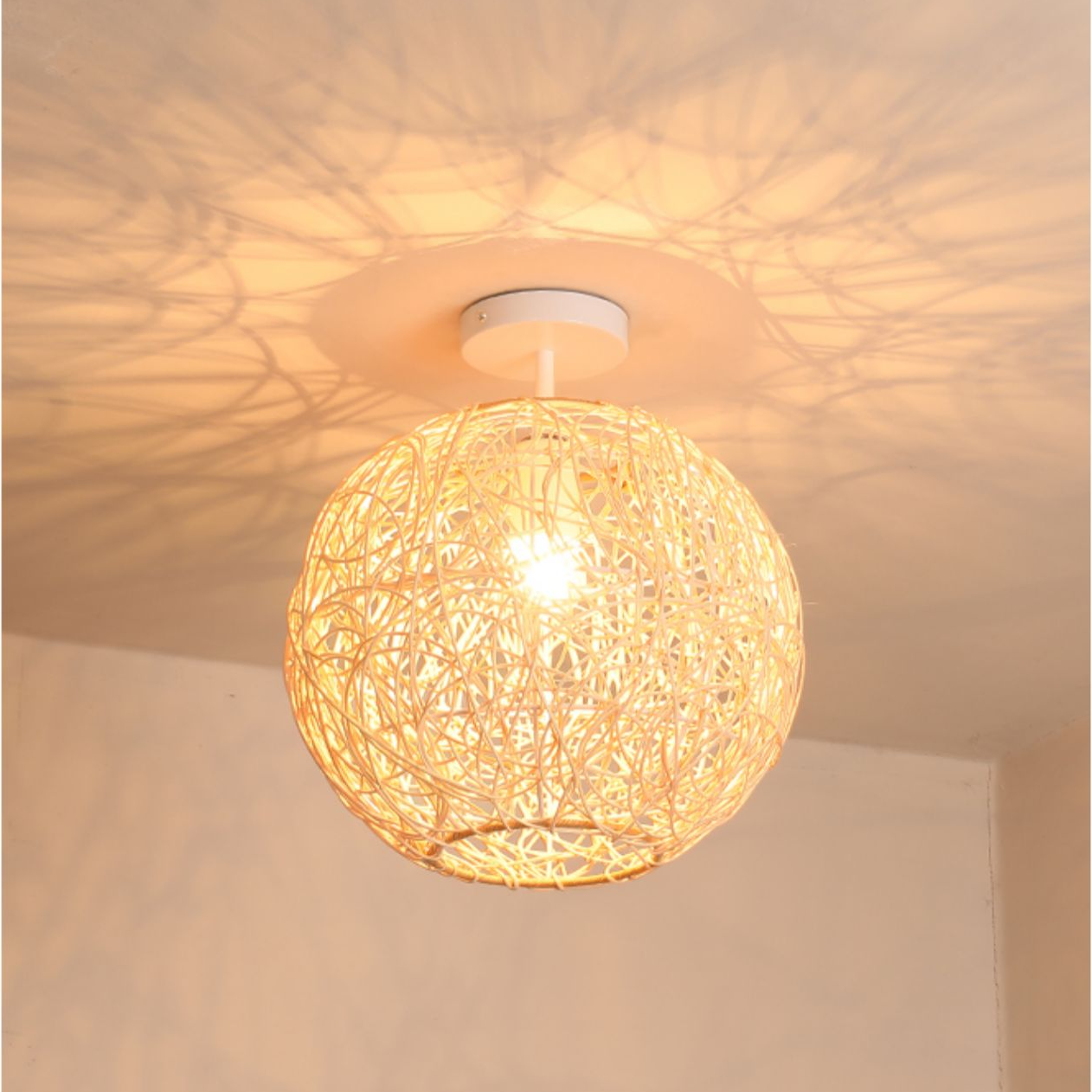 Sucada Round Rattan Ceiling Light