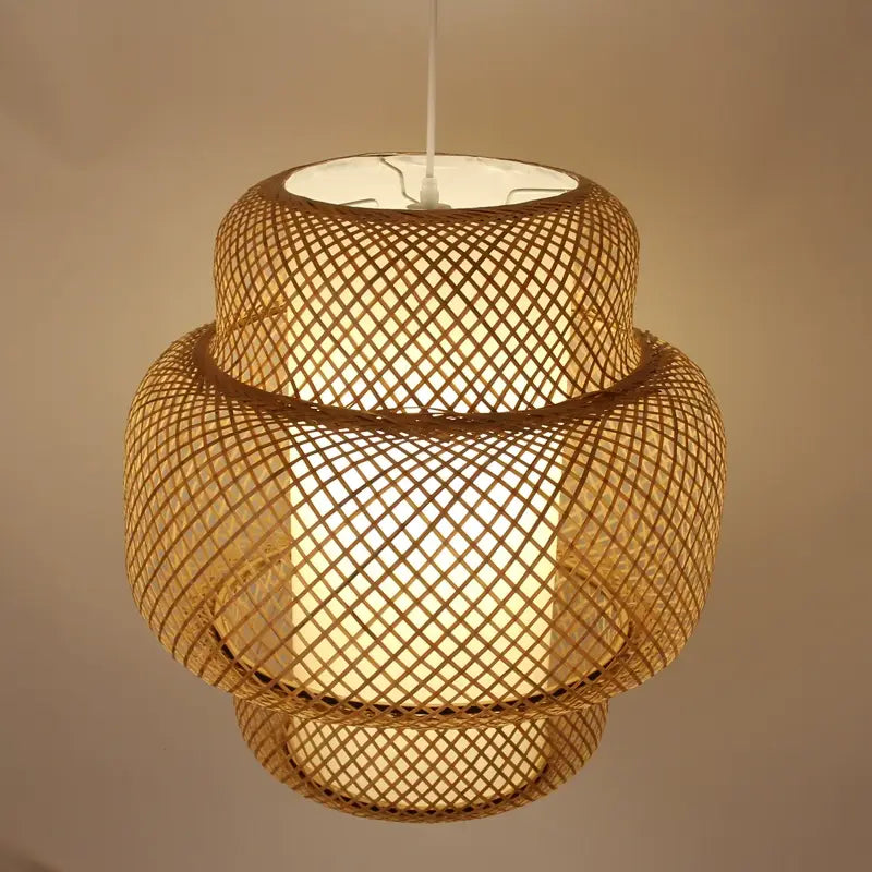 Enakshi Abstract Bamboo Pendant Light