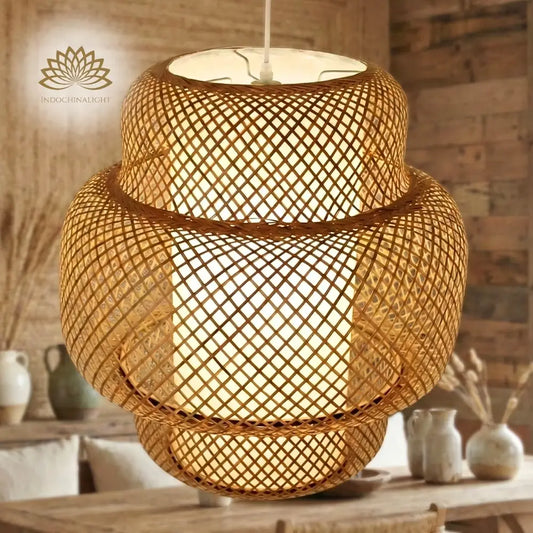 Enakshi Abstract Bamboo Pendant Light