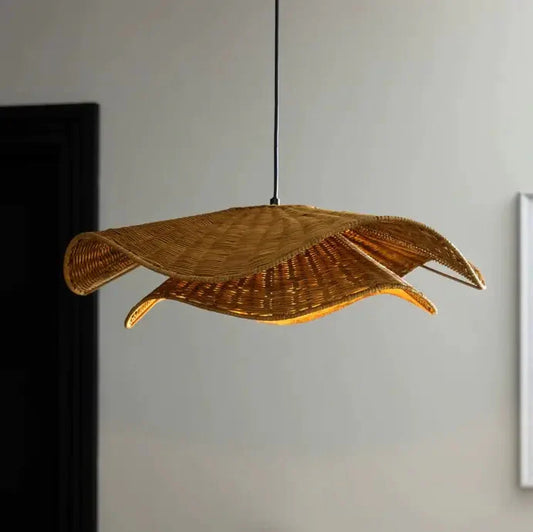 Nina Campbell Natural Velero Wicker Rattan Pendant Light