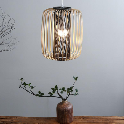 Onyx Natural Lantern Bamboo Pendant Light