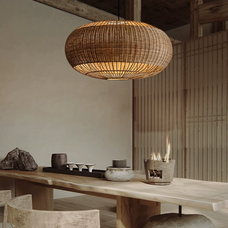 Isobella Ball Rattan Pendant Light
