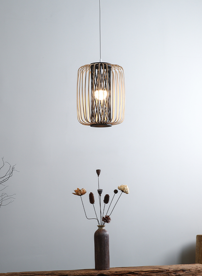 Onyx Natural Lantern Bamboo Pendant Light