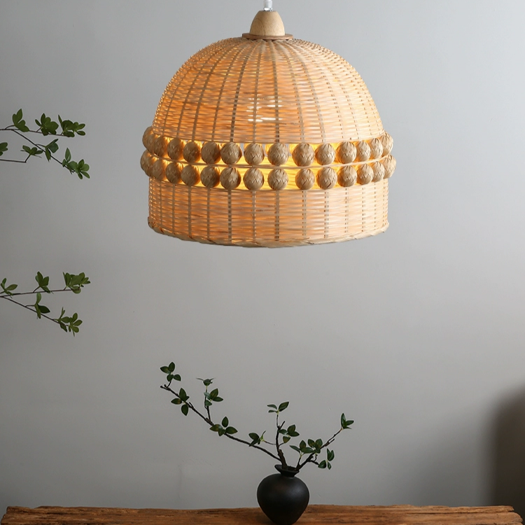 Gaudio Dome Wicker Bamboo Pendant Light