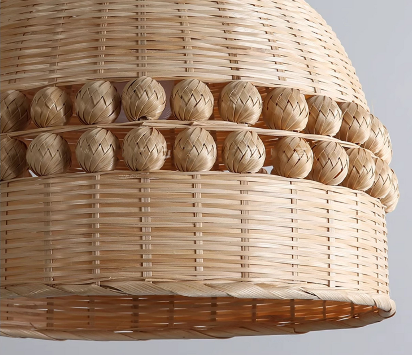 Gaudio Dome Wicker Bamboo Pendant Light