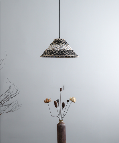 Twirlanda Cone Wicker Rattan Pendant Light