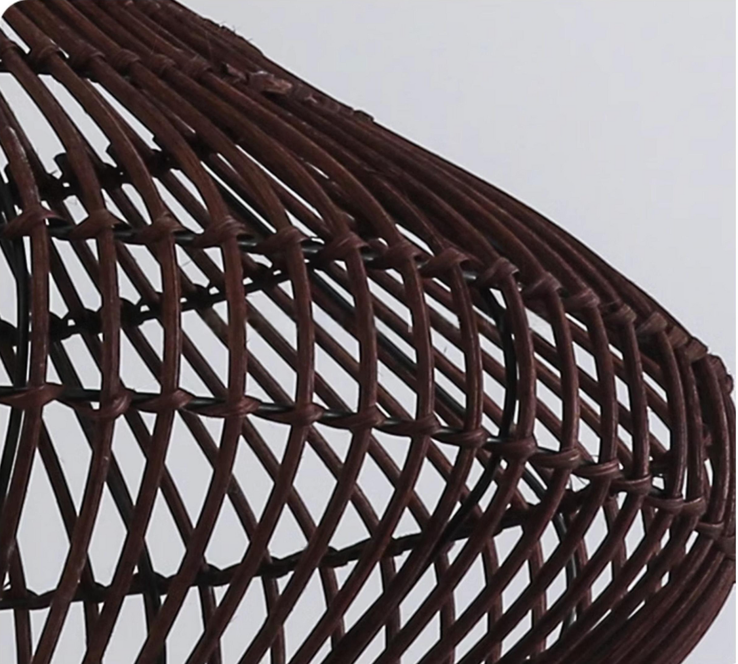 Geometric Diamond Rattan Pendant Light